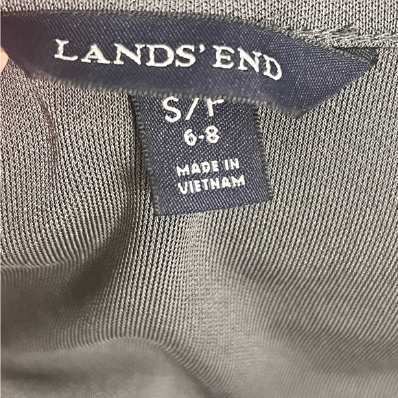 Lands End Women’s Tank Top Blouse Gray Sleeveless Stretchy Size S/P - Picture 4 of 5